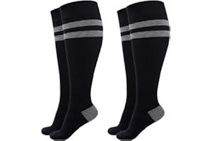 Momcozy Compression Socks for Women Wide Calf, 15-20mmHg Knee High Support Socks for Pregnancy, Maternity, Nurses, Travel, Fl
