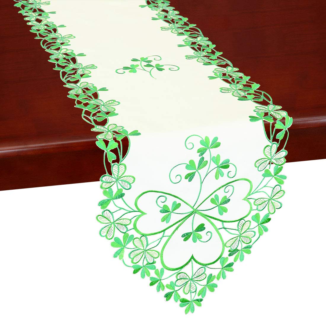 Best Beaded Shamrock Table Runner