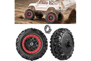 POLYNX 2 Pack 30CM/11.8'' PU Solid EVA Foam Tire for Power Wheels,1.2CM/0.47in Aperture Front/Rear Gator Alligator Wheel for SUV/UTV/ATV Ride On Car Replacement Tires Upgrade,Free Coupler (11.8in tires)