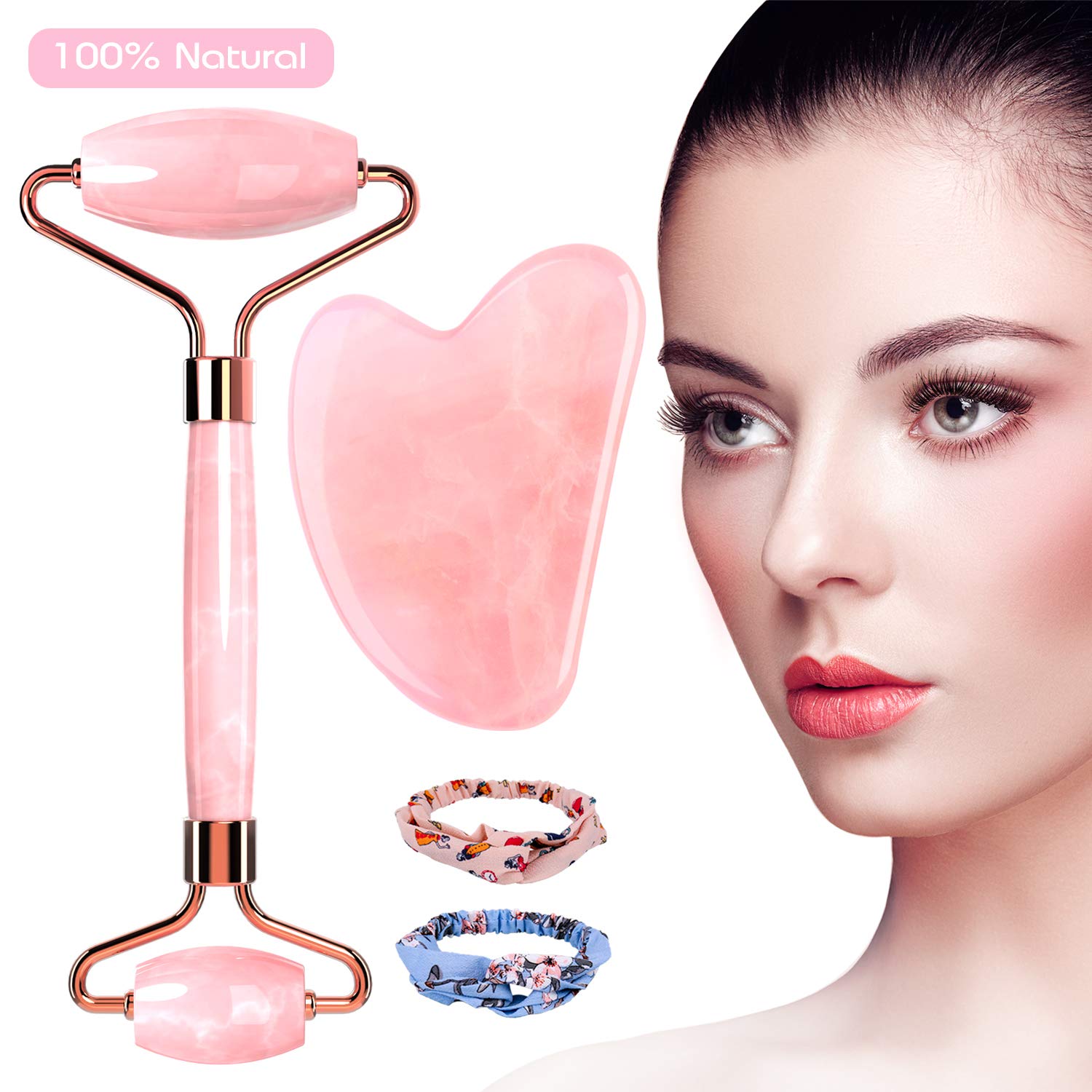 Original Jade Roller and Gua Sha Scraping Massage