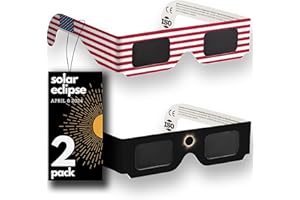 SOLAR EYEGLASSES Solar Eclipse Glasses Approved 2024,CE & ISO Certified Solar Eclipse Observation Glasses, Safe Shades for Direct Sun Viewing