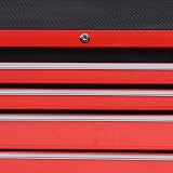DURHAND 7-Drawer Rolling Tool Chest on Wheels Red Lockable with Side Handle view 8