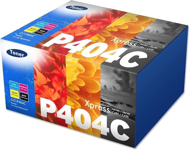 Cool Toner 4 Pack CLT-P404C P404C Compatible Toner for Samsung C480FW C430w