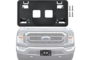 OKPARZ Replacement for Front Bumper License Plate Frame Bracket 2021 2022 2023 Ford F150 ML3Z-17A385-AB FO1068185 ONLY for 3.3L 5.0L