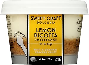 Sweet Craft, Cup Cheesecake Lemon Ricotta, 4.2 Ounce