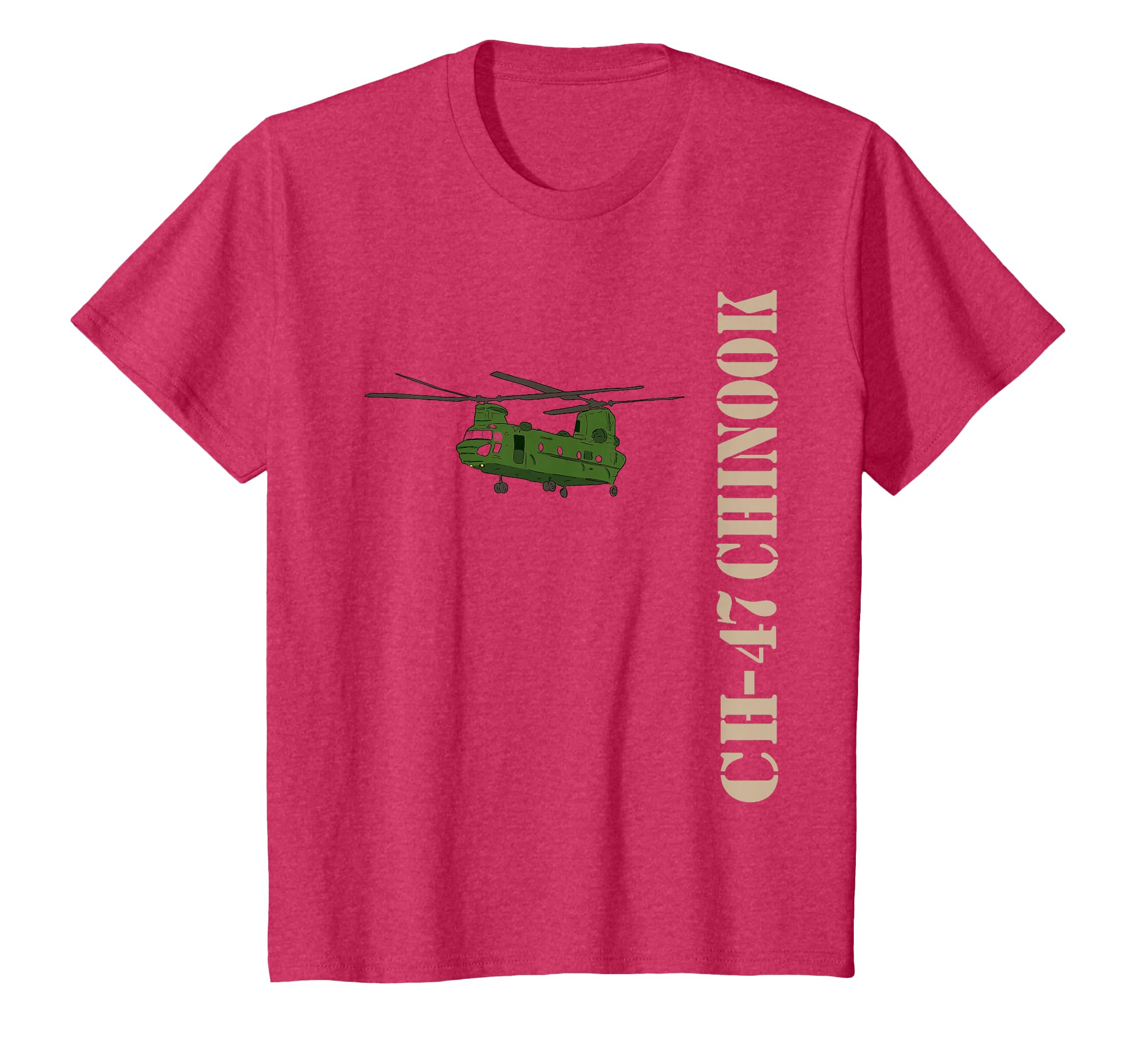 Chinook Helicopter T Shirt 15U MOS CH 47 Army Helicopter T-Shirt