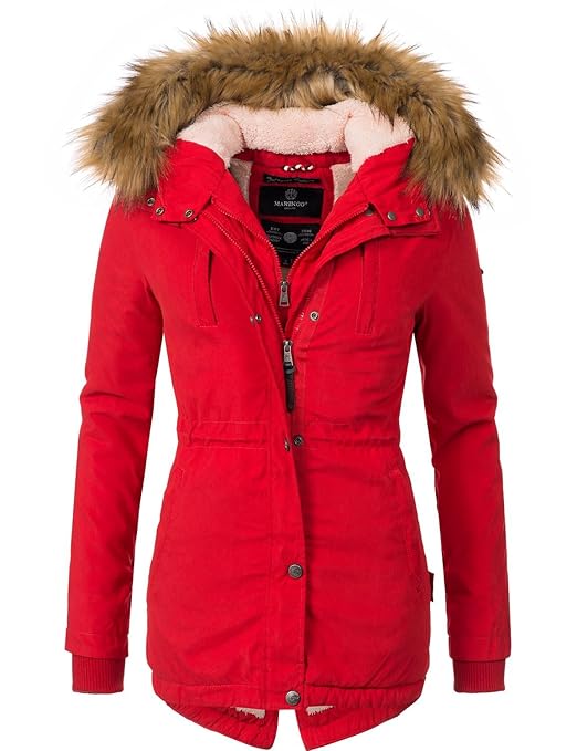 Marikoo Damen Mantel Wintermantel Winterparka Akira (vegan hergestellt) 6 Farben XS-XXL