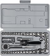 PERFORMANCE TOOL W1173 40pc SAE Metric Socket Set 1/4 3/8 Drive Chrome Vanadium view 2