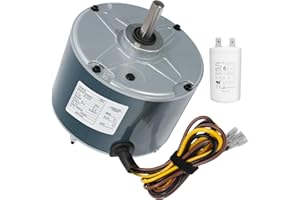 TEPU 5KCP39EGS070S Condenser Fan Motor G3905 1/4 HP, 1100 RPM, 1.4 Amp, 208-230V ac Fan Motor for ac Unit Replacement Fit for HC39GE234A, 5KCP39EGY823S, HC39GE237, Dayton 6DLL0