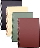 Yansanido Spiral Notebook, 4 Pcs 8.3 Inch x 5.9