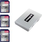Integral 64GB SDXC Card U3 V30 UHS-I 100MB/s 4K Ultra-HD Memory Card - 3 Pack