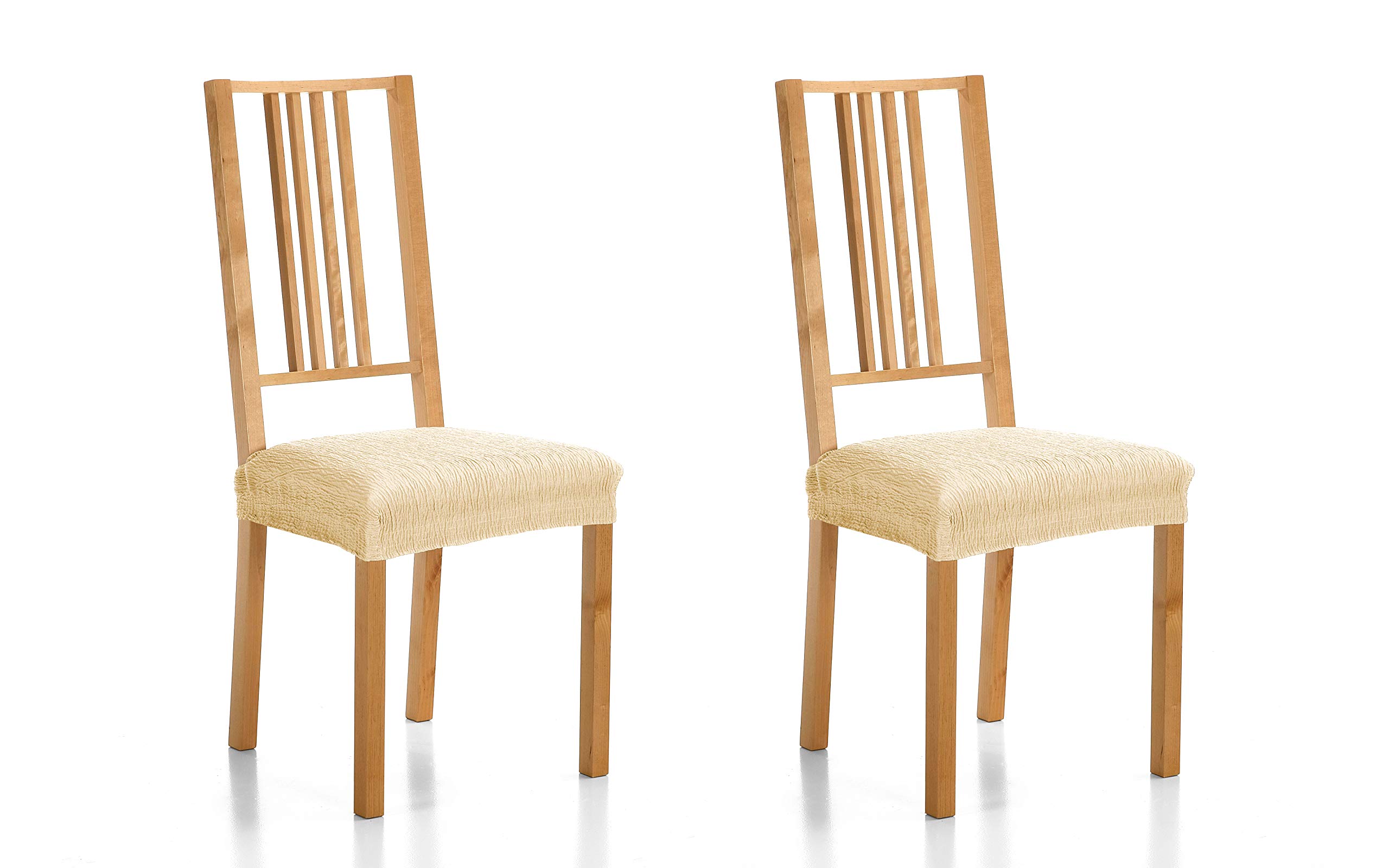 Martina Home Emilia Pack of Fabric Seat Covers 24x30x6 cm beige
