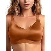 COMFELIE Bras for Women 2025 Luxury Satin Curve Pop NanoSoft Seamless Wireless Bra with Laundry Bag