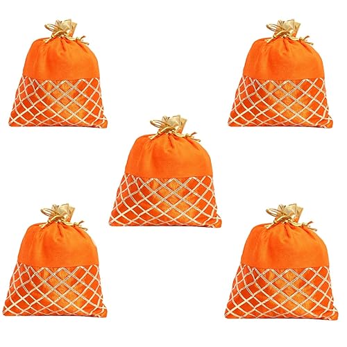 Bagaholics Wedding gift Ethnic Silk Potli Batwa Pouch Bag with Metal Beadwork