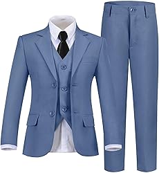 Boys Suit Size 7 Blue Grey Suits for Boys Kids