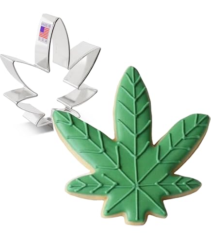 Marijuana Leaf Cookie Cutter – 4-Inch Stainless Steel Mold For Cookies, Brownies, Clay & DIY Crafts - View #4