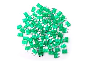 GOMEDI 100Pcs 30 Amp Fuses Stanbdard Fuse, 30A Car Fuse Blade for Automotive, Truck, Boat, Motorcycle
