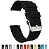 BARTON Quick Release Silicone - Choose Color & Width (16mm, 18mm, 20mm or 22mm) - Soft Rubber Watch Bands