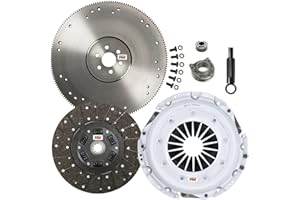 ClutchMaxPRO Performance Stage 2 Clutch Kit with Flywheel Compatible with 1968-1973 Ford Mustang 5.0L 302cu 1969-1973 Mustang Boss 302 351 Mach 1 Shelby GT350 5.8L 351cu with 164 RG (CP07127HDFW-ST2)