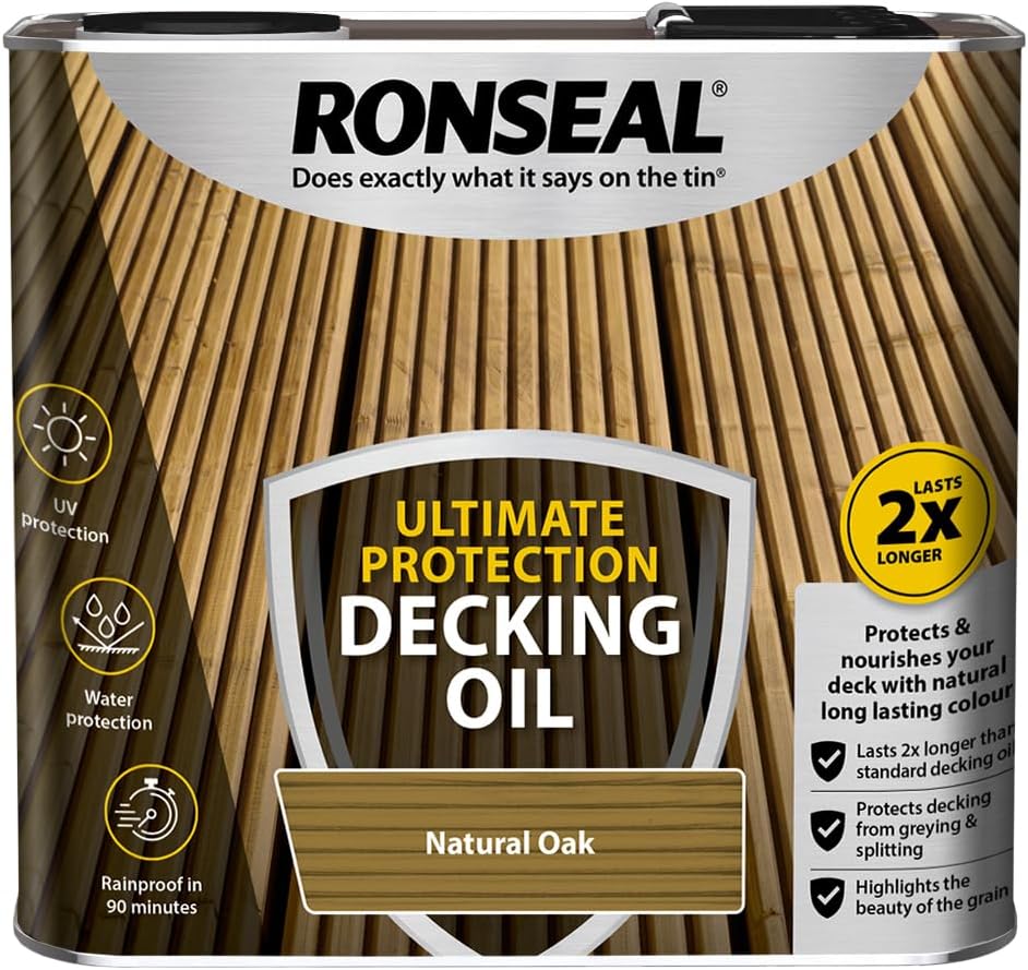 Ronseal Frame Virserum Natural Oak Gold Colour 30x40 cm Fits A4 Pictures