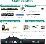 Lixada Portable Fishing Bag Folding Rod Reel Carrier 100cm 130cm 150cm 190cm view 5