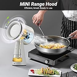 AMZCHEF Portable Range Hood, Desktop Exhaust Fan