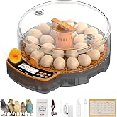 AsFrost Automatic Chicken Egg Incubator, Egg Incubator 24 Eggs | Digital Incubator with Dual Modes,Temp &amp; Humidity Control,Auto Turner,Egg Candler, Incubator for Hatching Quail &amp; Poultry Egg