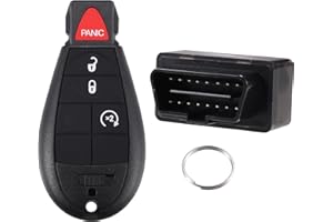 ACROPIX 433Mhz OBD2 Key Programmer Tool with Keyless Entry Remote M3N5WY783X Car Key Fob Fit for Dodge Challenger Charger 200