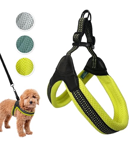 Arnés Para Perro Tre Ponti Easy Fit Fix - Talla 2.5, Color Amarillo Reflectante