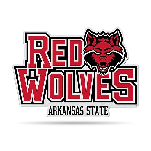 Rico Industries NCAA Arkansas State Red Wolves Primary Shape Cut Pennant - Home and Living Room Décor - Soft Felt EZ to Hang