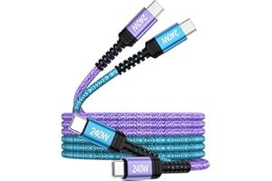 iPhone 17 Charger Cord 240W USB-C Charge Cable for Apple Carplay iPhone 17 16 Pro Max MacBook Pro/Air iPad, 2Pack 6FT Long Br