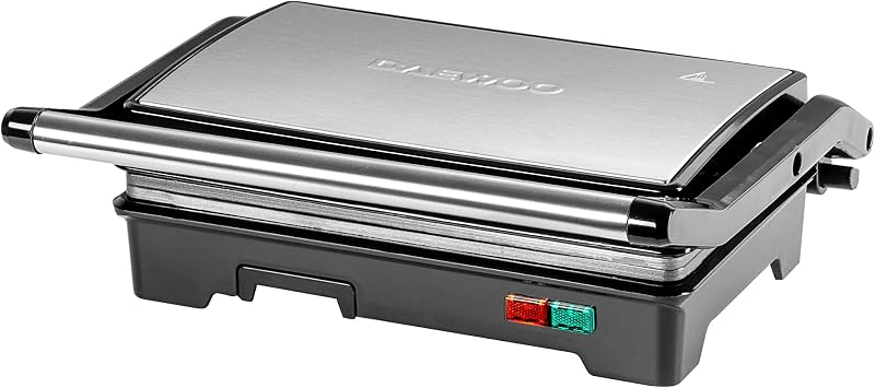 Daewoo Health Grill & Panini Press 750W Non-Stick Grill with Floating Lid