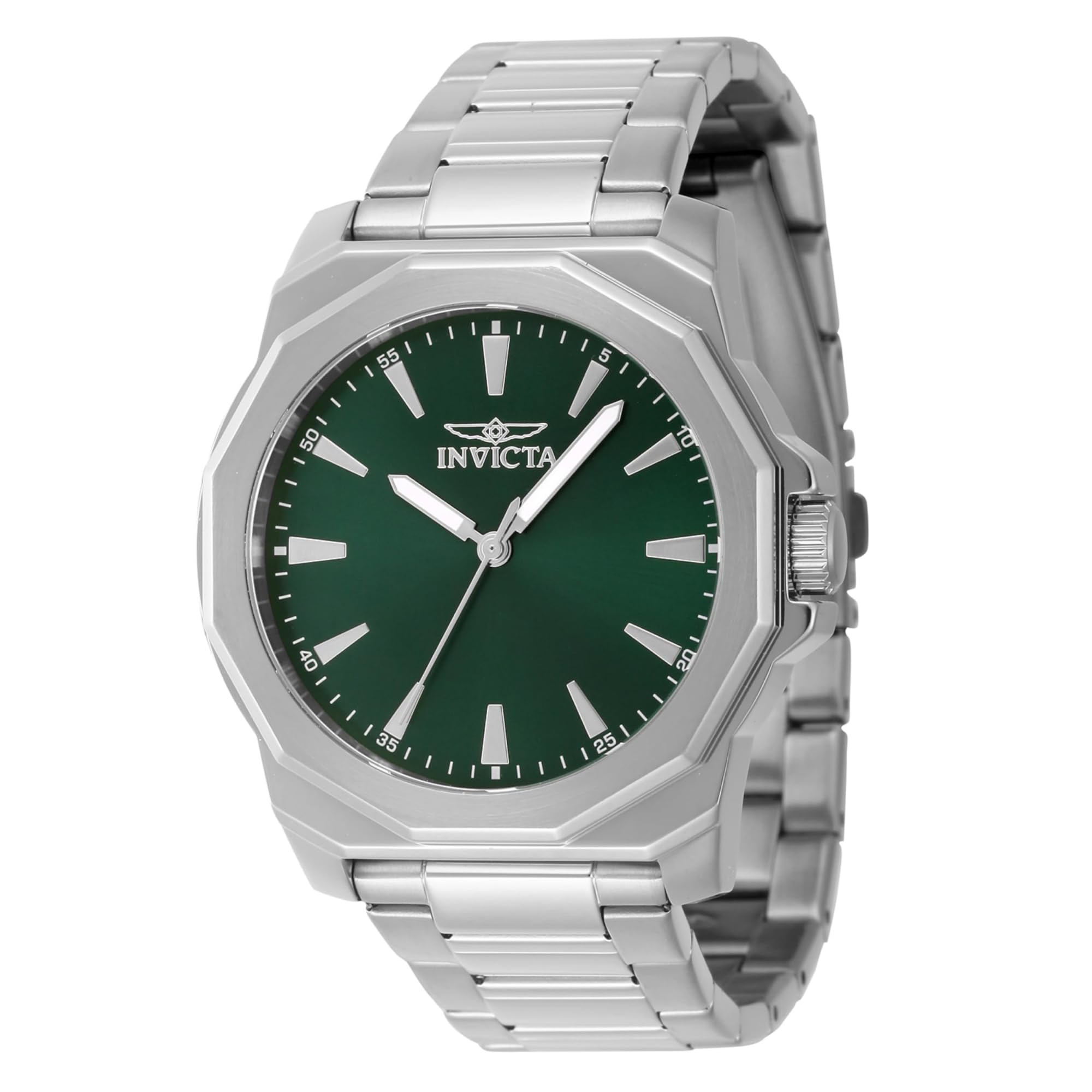 Invicta Men’s Speedway 42mm Stainless Steel Quartz Watch, Silver (Model: 46833)