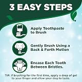 Vet's Best Dog Toothpaste Dental Gel Kit with Triple-Head Toothbrush view 3