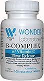 Wonder Labs B-Complex with Vitamin C Time Release, Nutritional Support for The Brain and Nervous System and Improved Mood - 100 Tablets