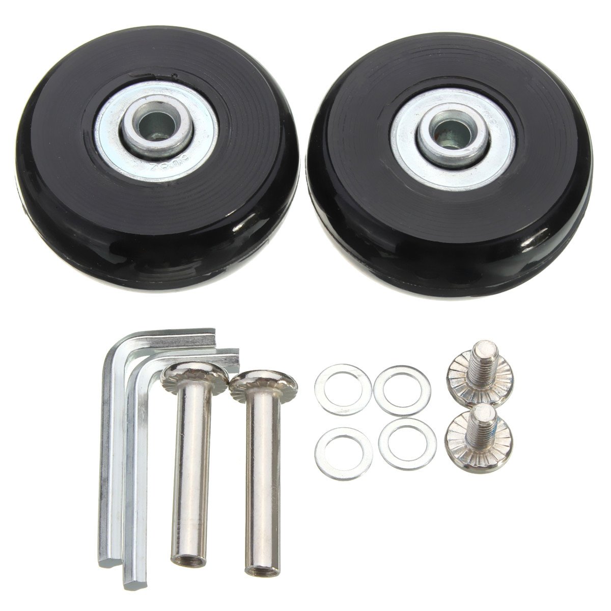 Luggage Suitcase Replacement Wheels Axles and Wrench Repair set OD 50mm