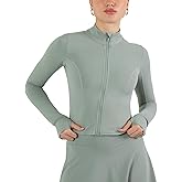 YITTY Active Women's Ultraluxe Full Zip Jacket, Athleisure, 4-Way-Stretch, Thumbholes