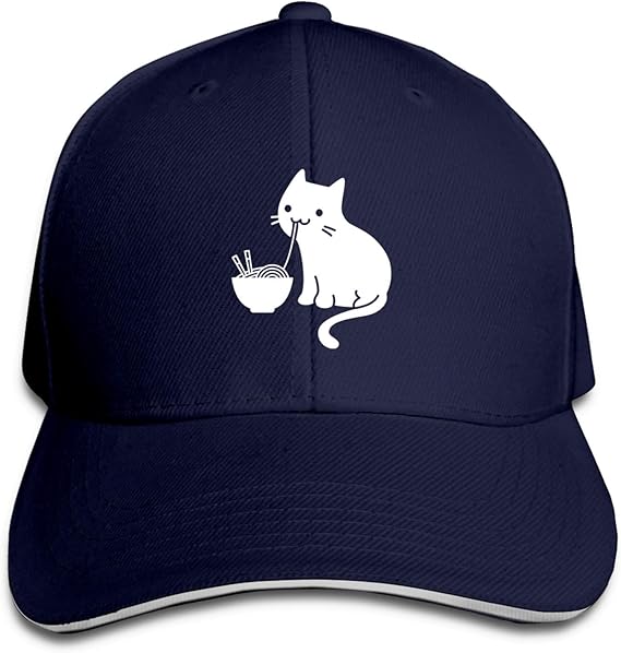 Amazon Co Jp ラーメンを食べるかわいい猫 帽子 野球帽 ベースボールキャップ 調整可能 紫外線対策 速乾 男女兼用 おしゃれ日常用 服 ファッション小物