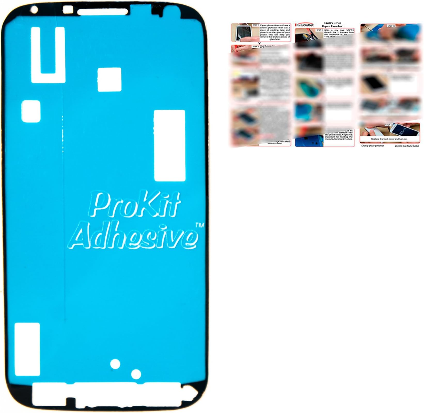 S4 Prokit Pre-Cut Adhesive for NEW Touch Screen Digitizer Glass i9500 Touch Screen Digitizer Adhesive s4 prokit adhesive