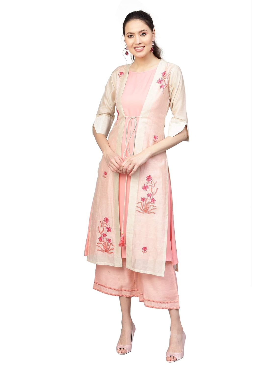 Women'S Cotton Beige Kurta/Kurtis Beige