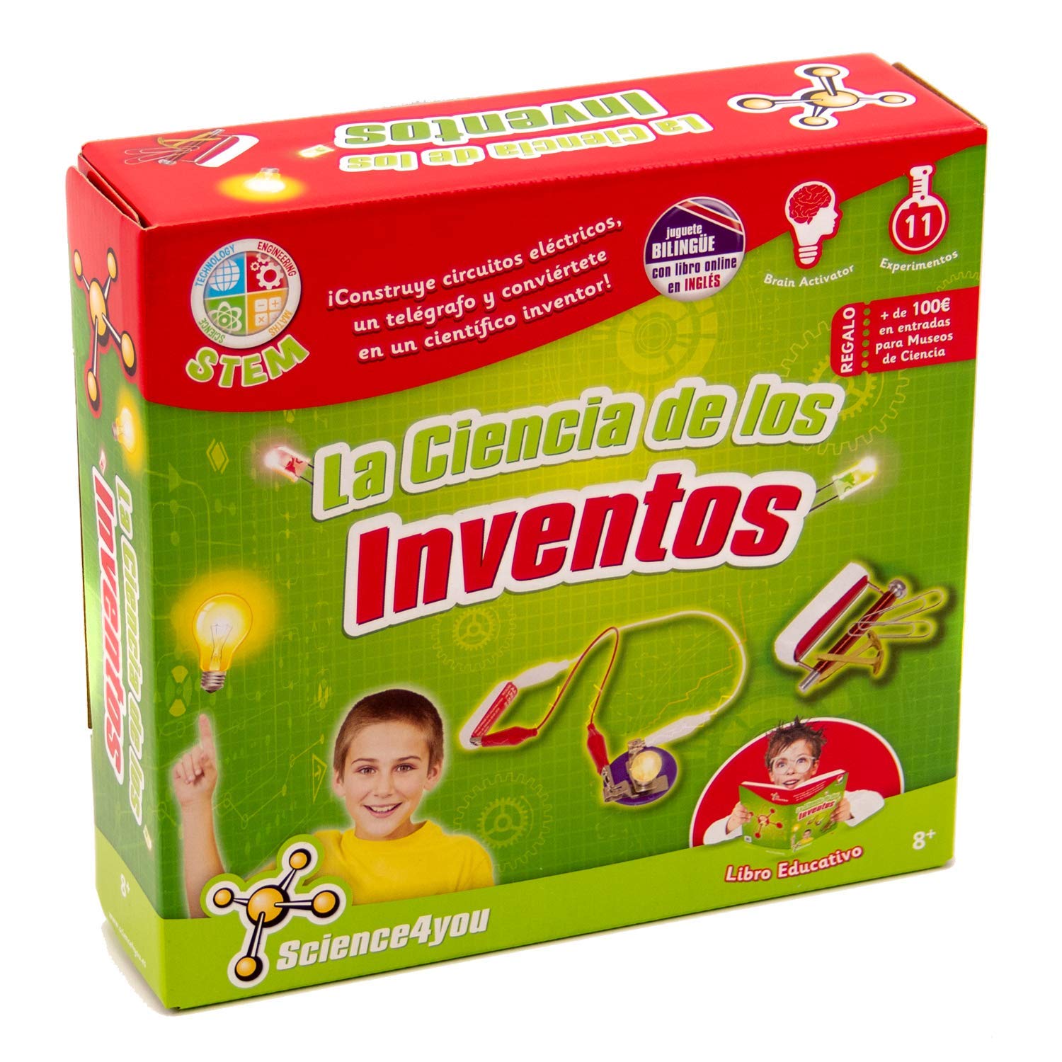 Science4you 605206 Science of Inventions Scientific and Educational Toy Stem for Children +8 Years, multicoloured, One Size