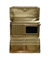 Steve Madden Women's Logobar Trifold Wristlet