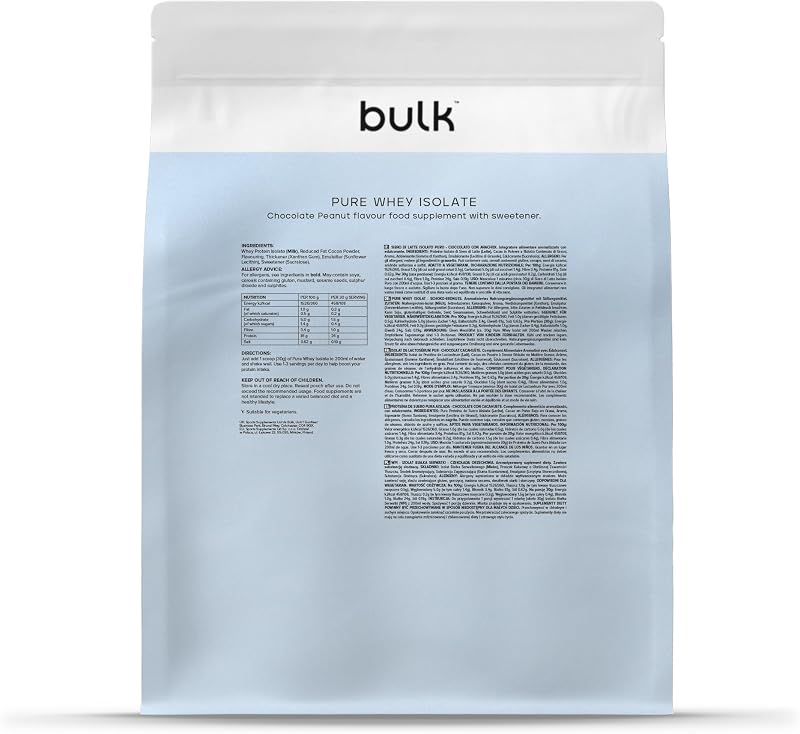 Pure Whey Isolate 90, Schokolade Erdnuss, 1kg