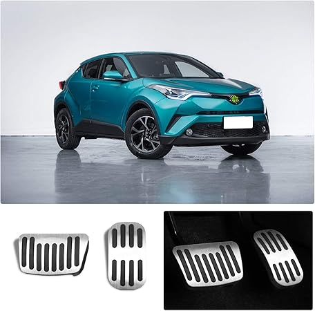 Amazon Ruiya トヨタ C Hrアルミ ペダルカバー 防キズ 防汚れ 取り付け簡単 ペダル 車 バイク