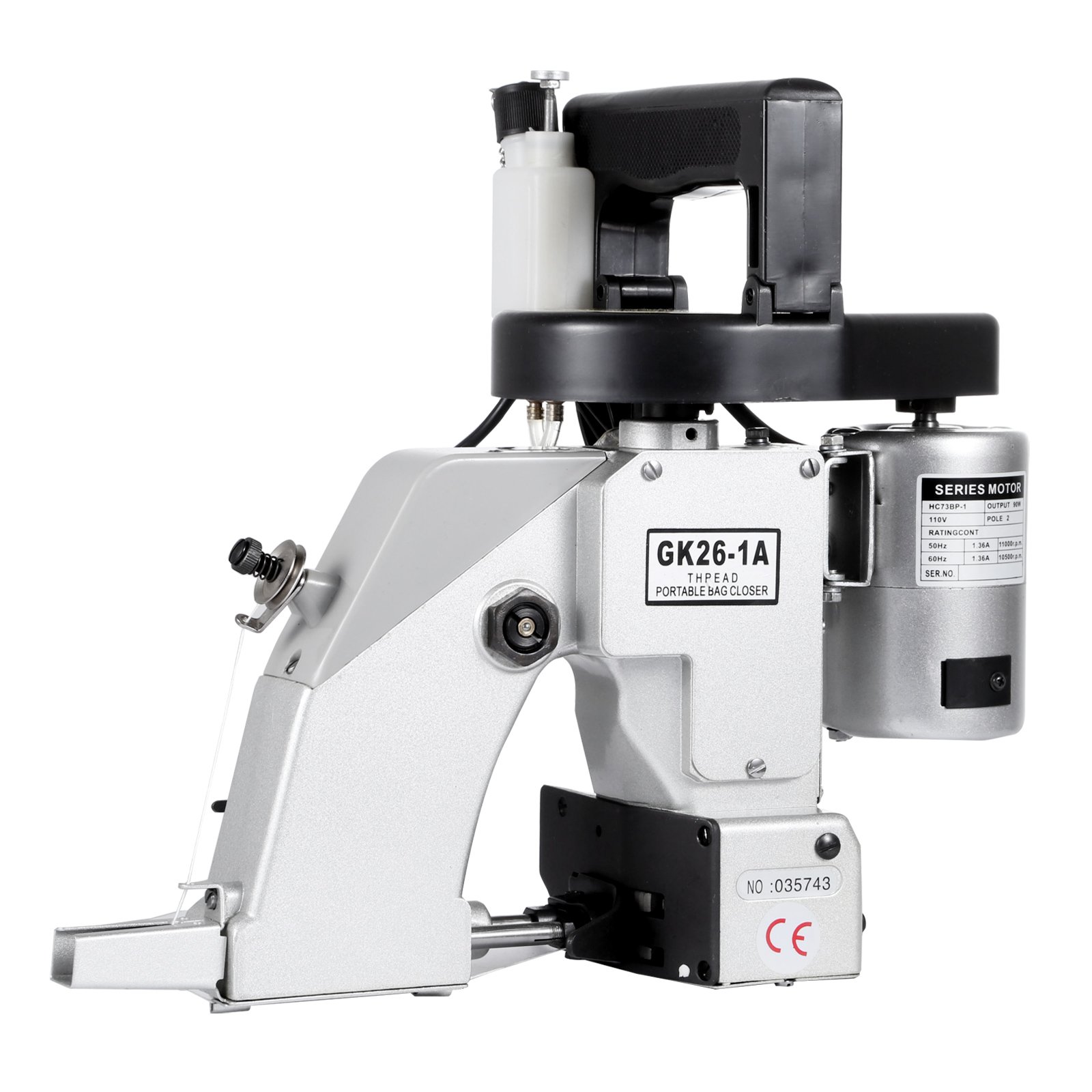 BestEquip Portable Bag Closer 110V Industrial Bag Closing Machine Automatic Oiling Woven Bag