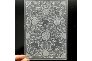 ZHXCGOOYX 3D Plastic Embossing Folder Template Stereoscopic Sunflower Texture 5x7 Inch for Card Making DIY Scrapbooking Paper Crafting Handmade Crafts Scrapbooking Arts Supplies Scrapbook Decor
