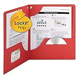 Smead Lockit Two-Pocket Heavyweight Folder, Letter
