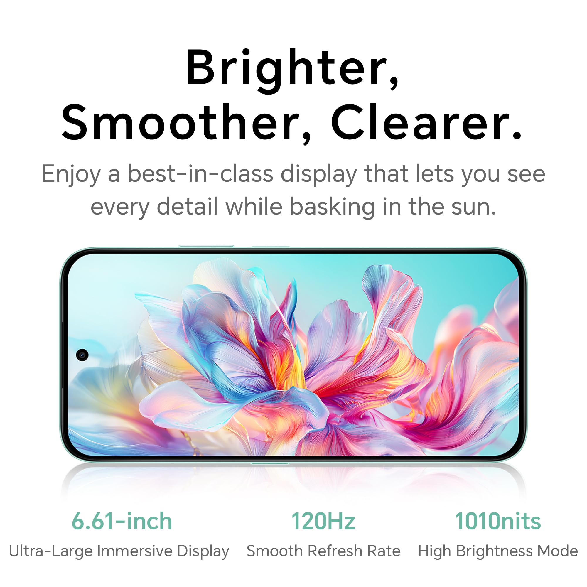 HONOR X6c,Unlocked Mobile Phones, 6.61-Inch 120Hz Eye Comfort Display,6+128GB,5300 mAh Long-lasting Battery,50 MP AI Ultra-Clear Camera,Extreme Drop&Water Resistance,Android 15,Ocean Cyan