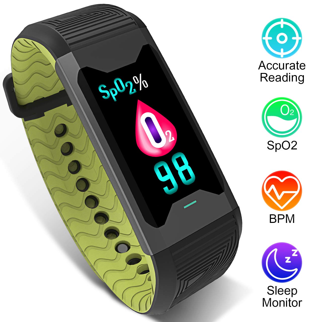 BOZLUN HRV Activity Tracker Watch Fitness Tracker, Heart Rate Monitor with Blood Oxygen