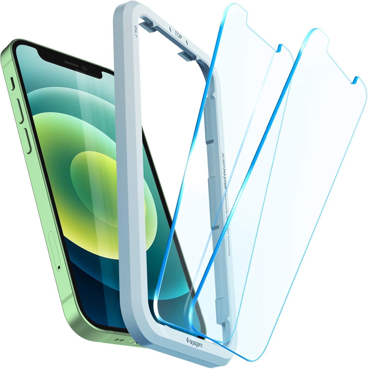 Amazon Spigen Alignmaster ガラスフィルム Iphone 12 Mini 用 ガイド枠付き Iphone12 Mini 用 保護 フィルム 2枚入 スクリーンプロテクター 通販
